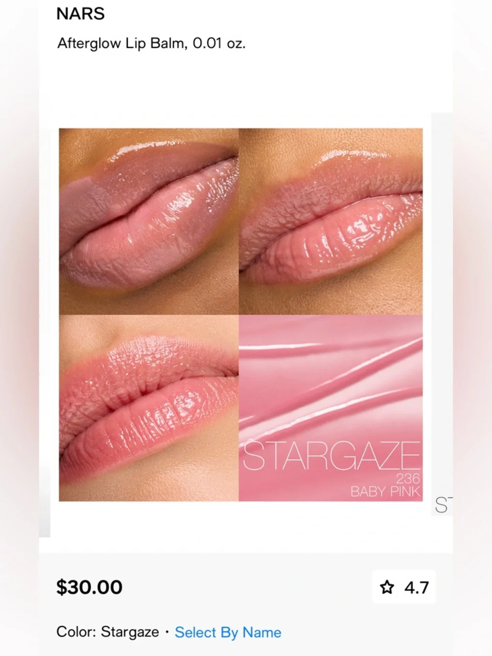 NARS Afterglow Lip Balm in Stargaze
